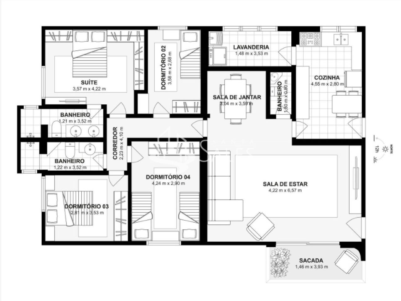 Apartamento, 4 quartos, 139 m² - Foto 47