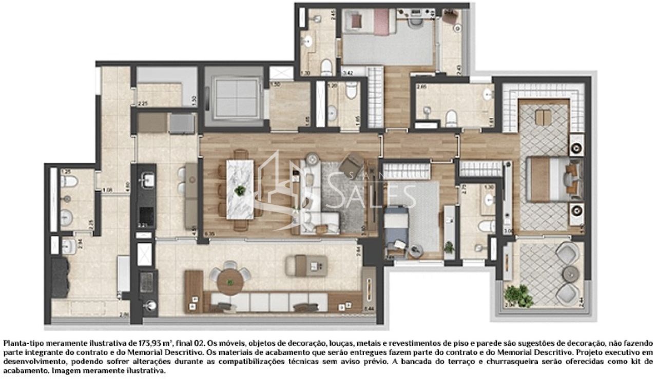 Apartamento, 3 quartos, 173 m² - Foto 35
