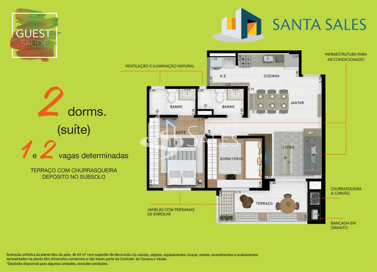 Apartamento, 2 quartos, 65 m² - Foto 16