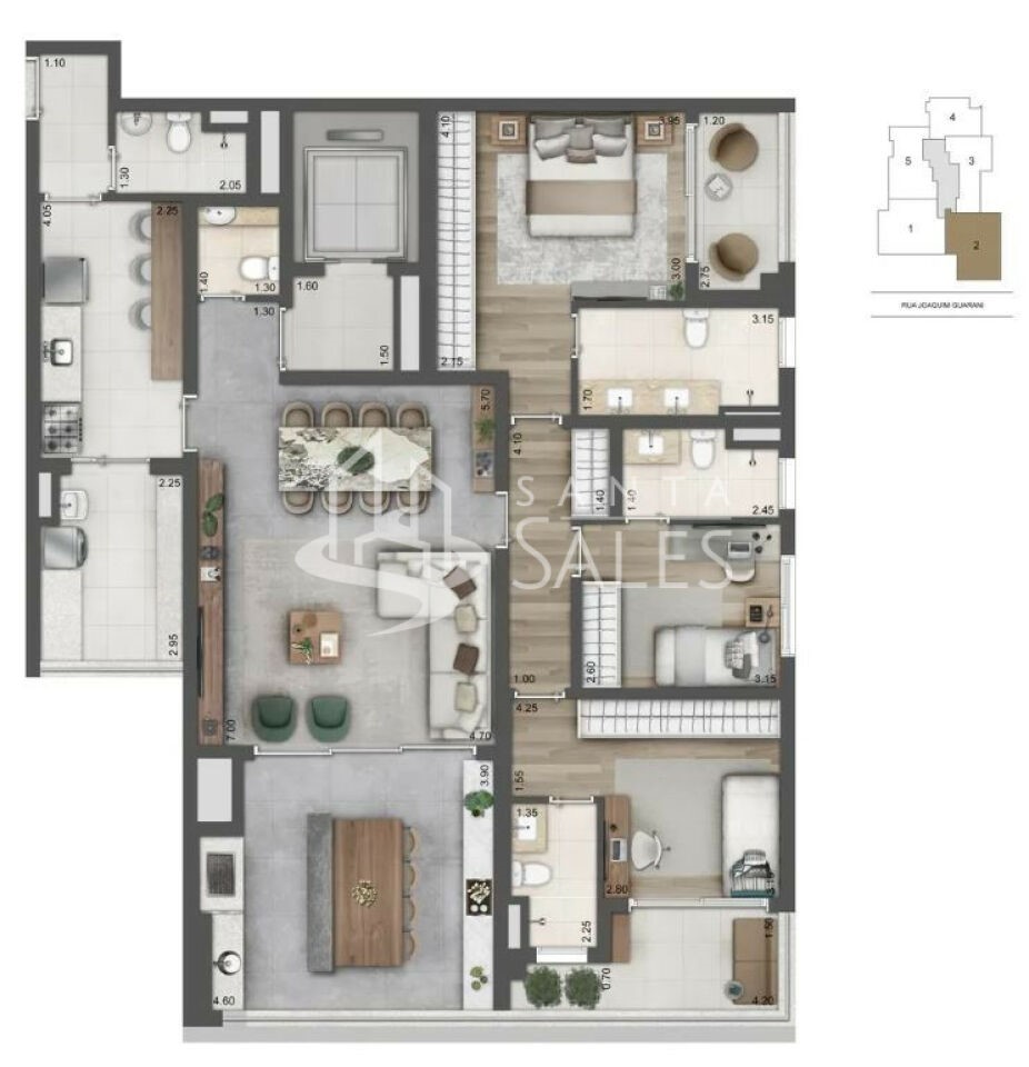Apartamento, 3 quartos, 157 m² - Foto 19