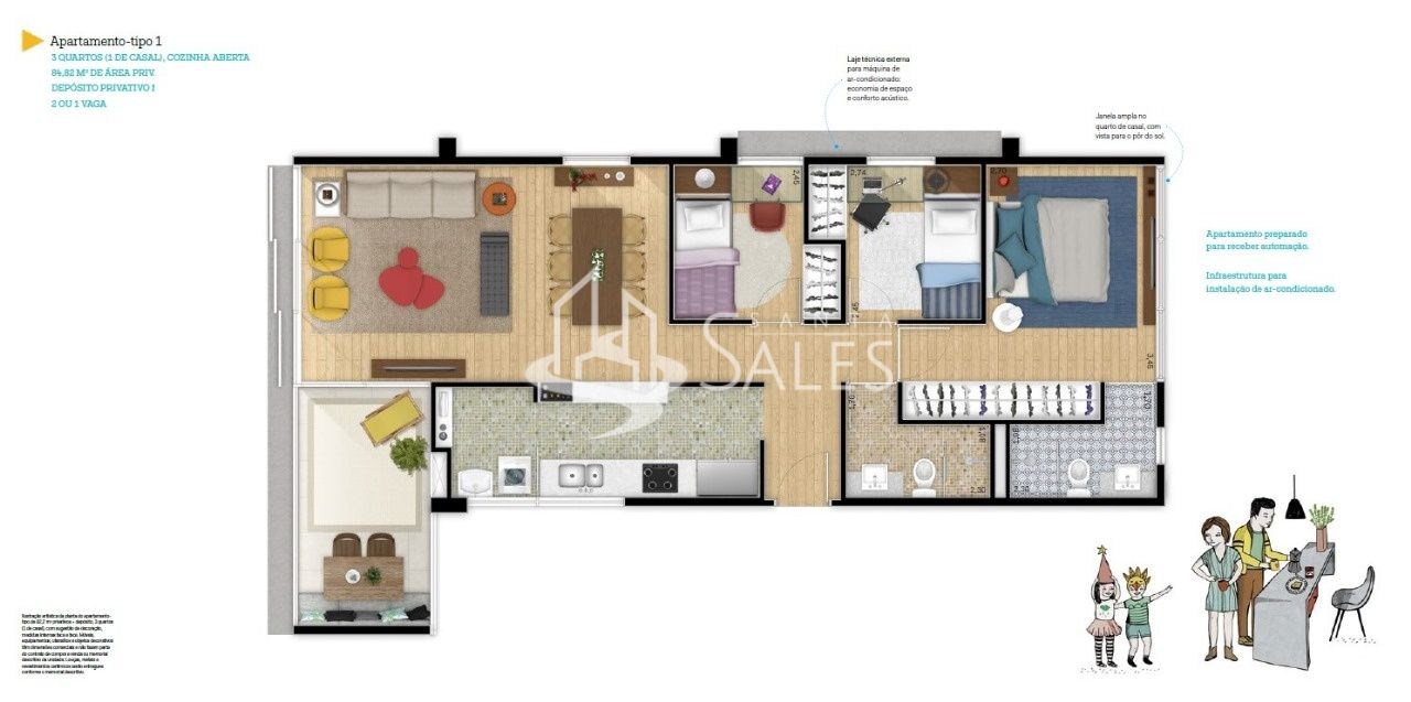 Apartamento, 2 quartos, 85 m² - Foto 13
