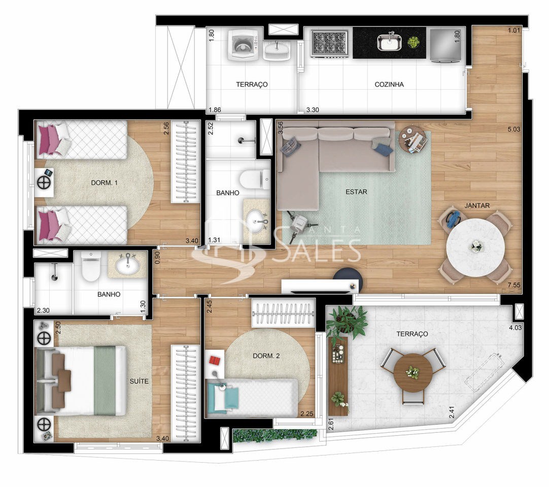 Apartamento, 3 quartos, 83 m² - Foto 36