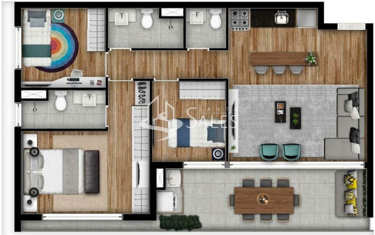 Apartamento, 3 quartos, 85 m² - Foto 19