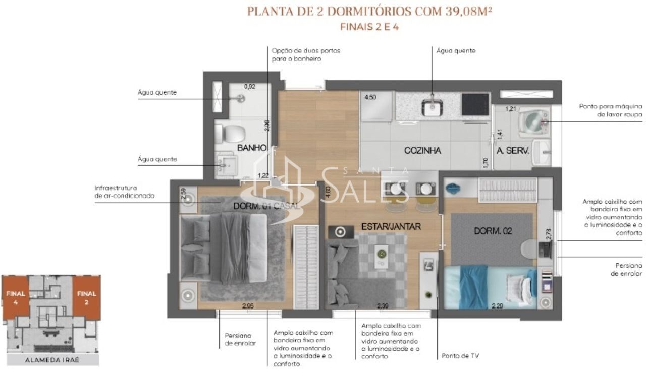 Apartamento, 2 quartos, 38 m² - Foto 31