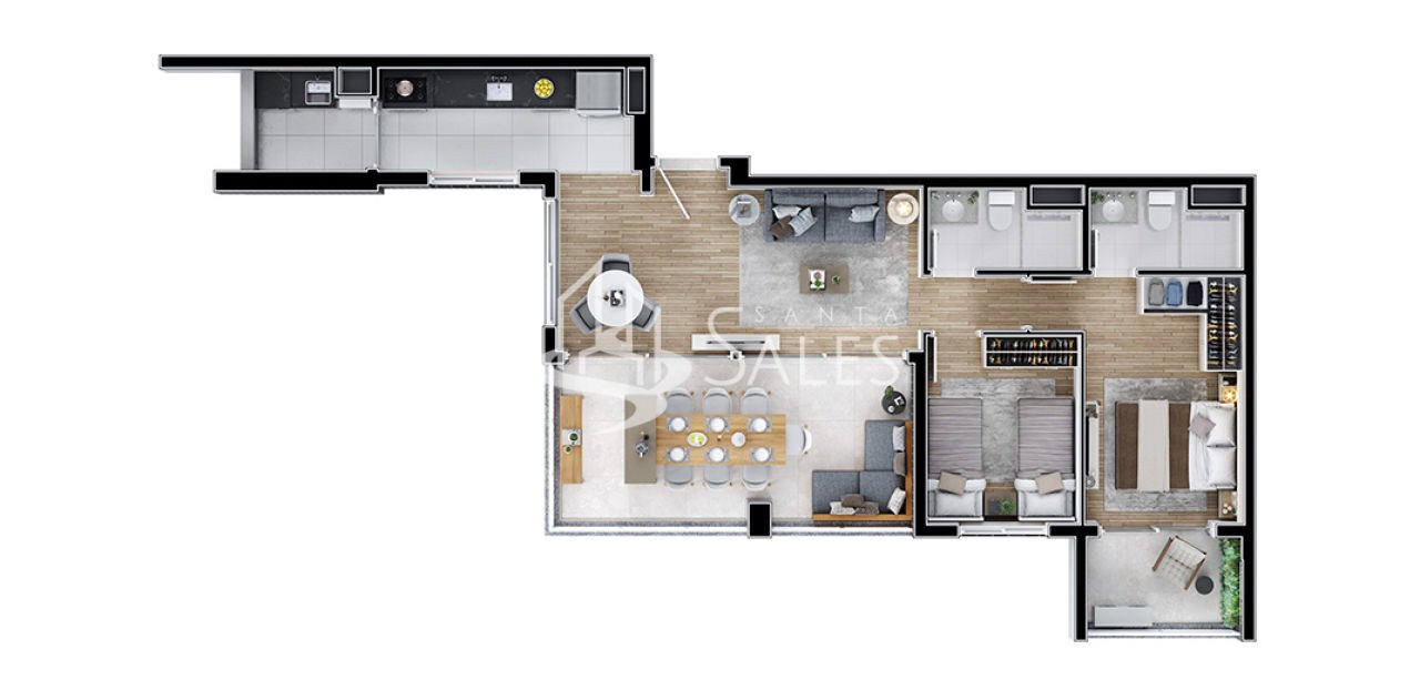 Apartamento, 2 quartos, 65 m² - Foto 34