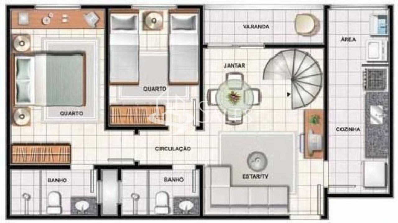 Apartamento, 2 quartos, 58 m² - Foto 6