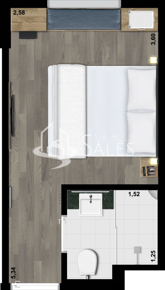 Apartamento, 1 quarto, 24 m² - Foto 189