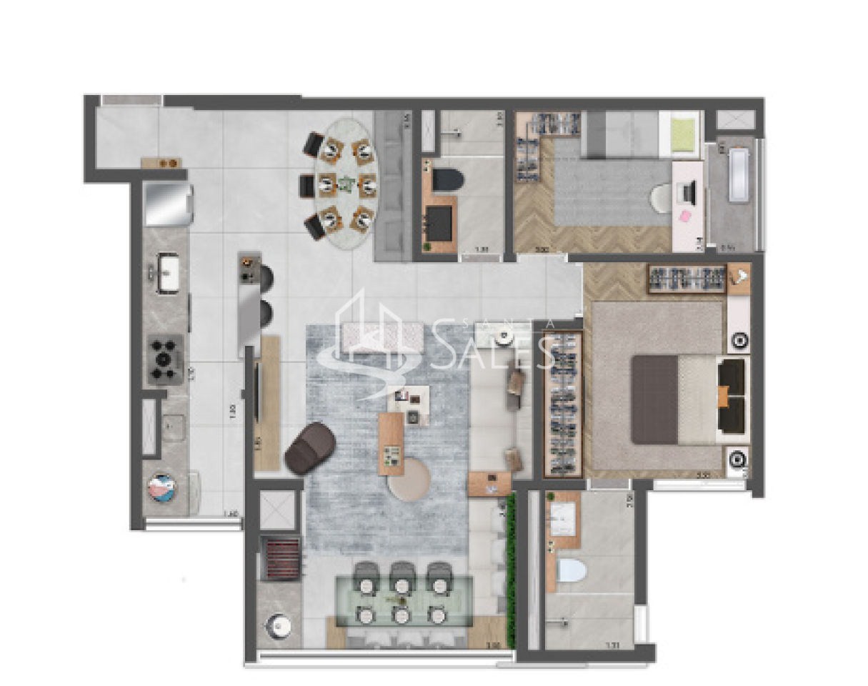 Apartamento, 3 quartos, 79 m² - Foto 35