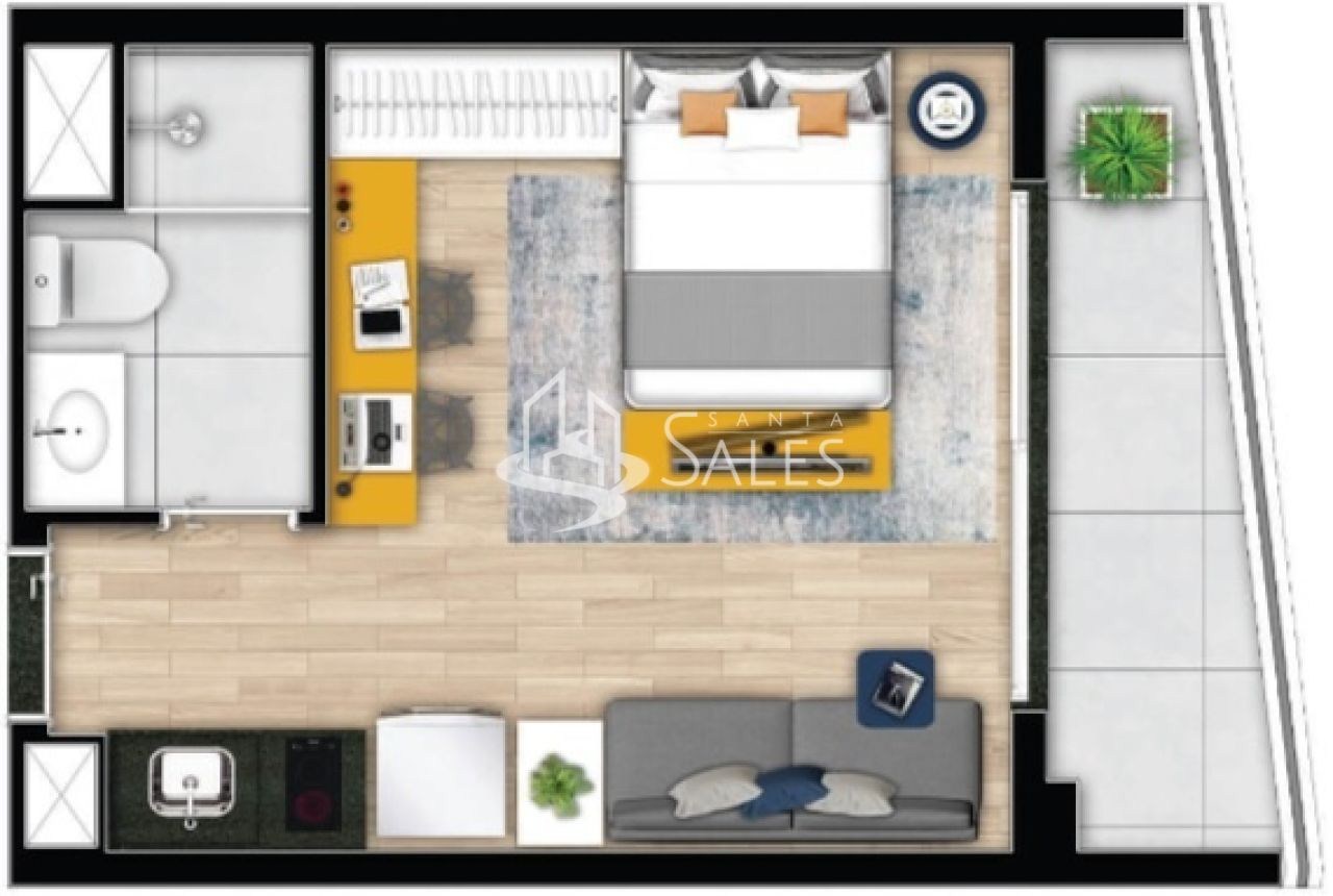 Apartamento, 1 quarto, 27 m² - Foto 12
