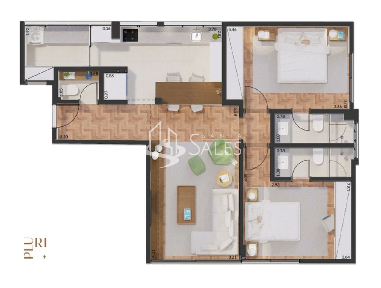 Apartamento, 2 quartos, 87 m² - Foto 45
