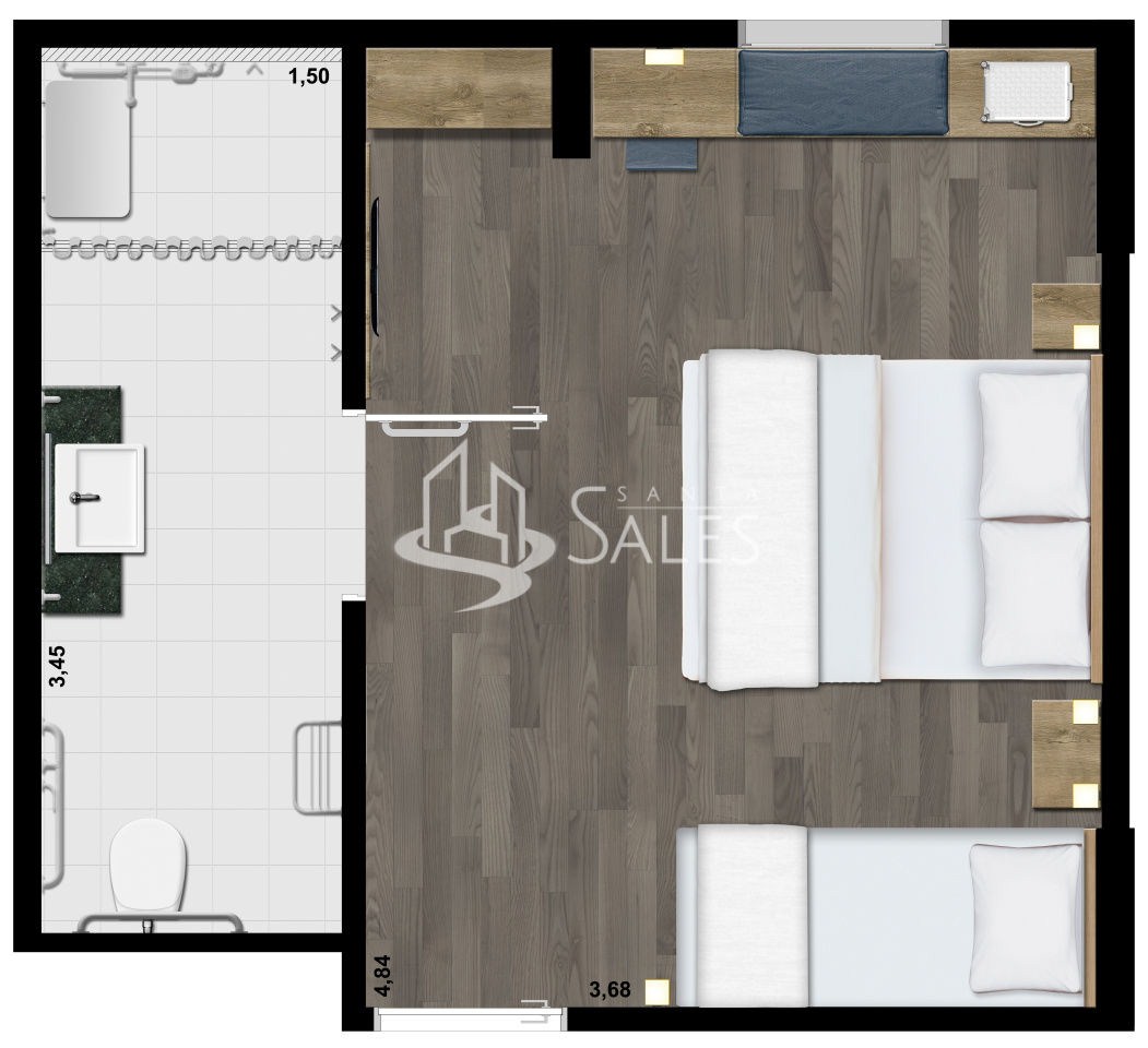 Apartamento, 1 quarto, 24 m² - Foto 179