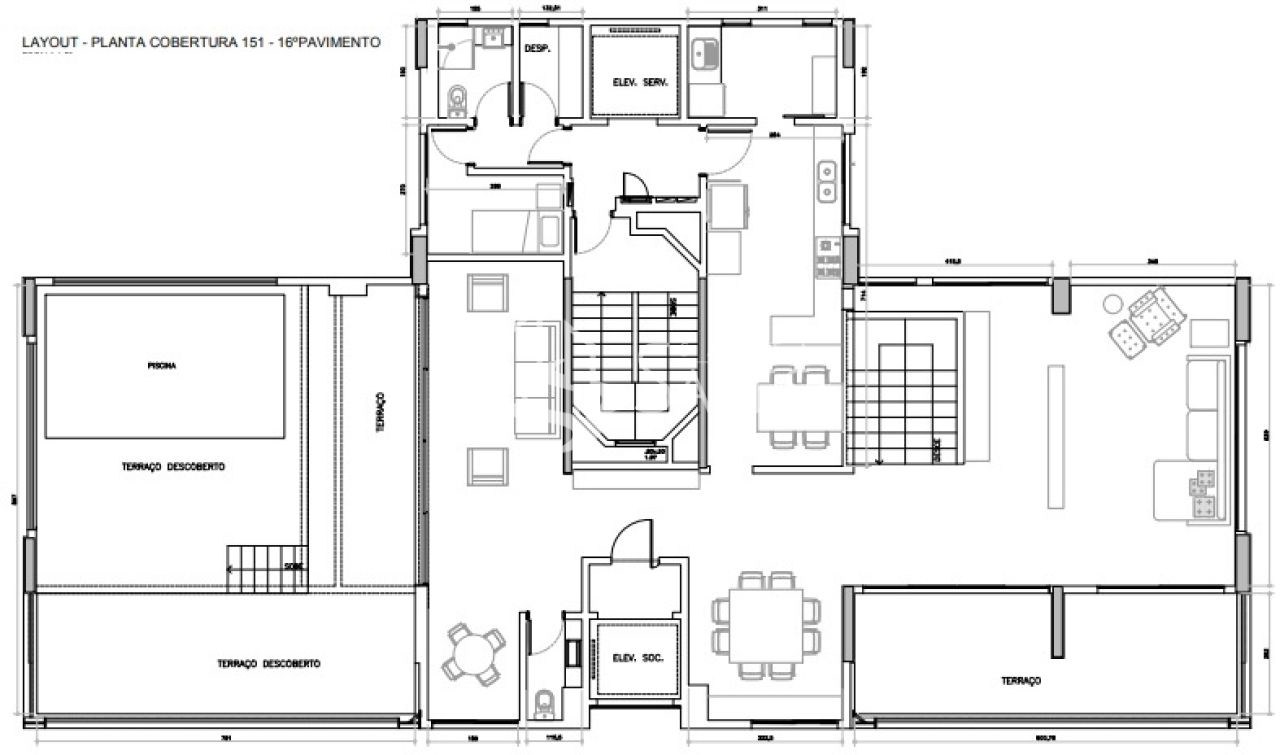 Cobertura, 3 quartos, 398 m² - Foto 2