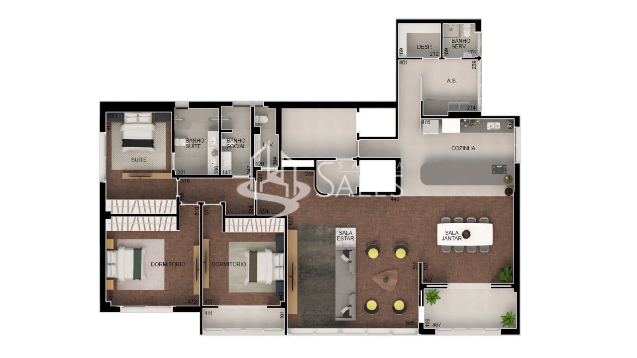 Apartamento, 3 quartos, 279 m² - Foto 7