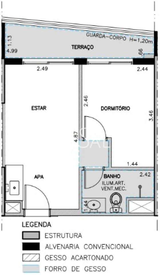 Apartamento, 1 quarto, 34 m² - Foto 14