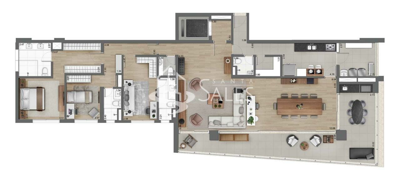 Apartamento, 3 quartos, 225 m² - Foto 5