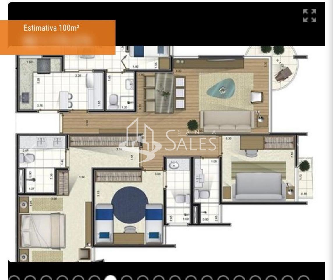 Apartamento, 3 quartos, 100 m² - Foto 109