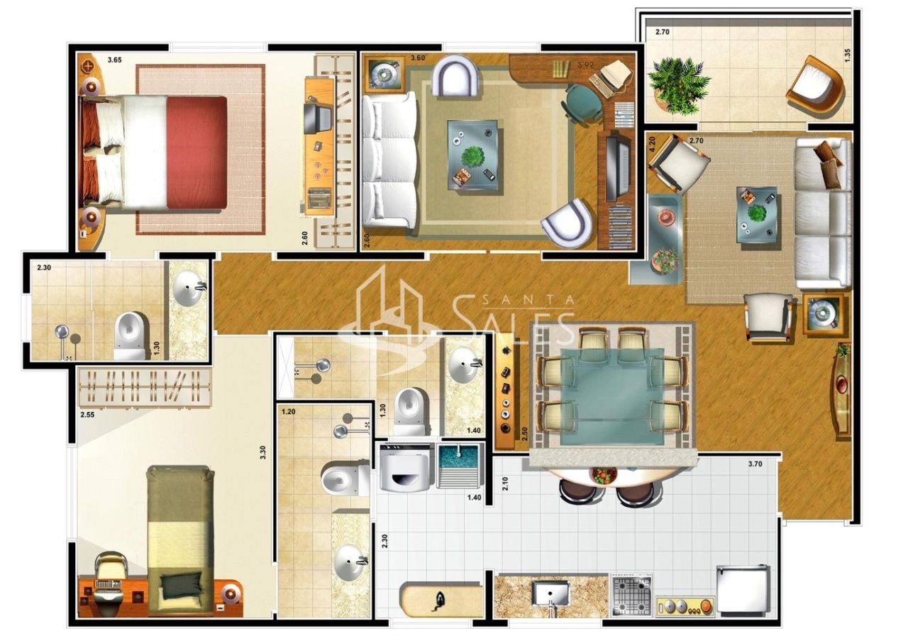 Apartamento, 3 quartos, 78 m² - Foto 14