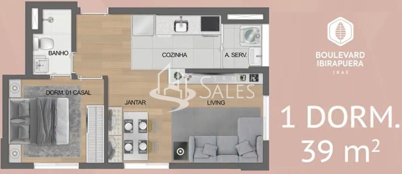 Apartamento, 2 quartos, 38 m² - Foto 23
