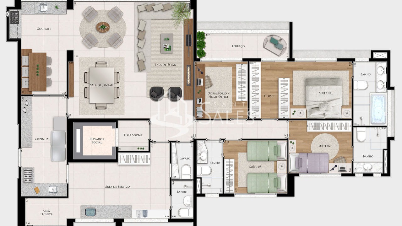 Apartamento, 3 quartos, 153 m² - Foto 35