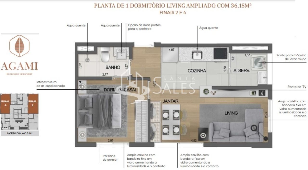 Apartamento, 2 quartos, 36 m² - Foto 23
