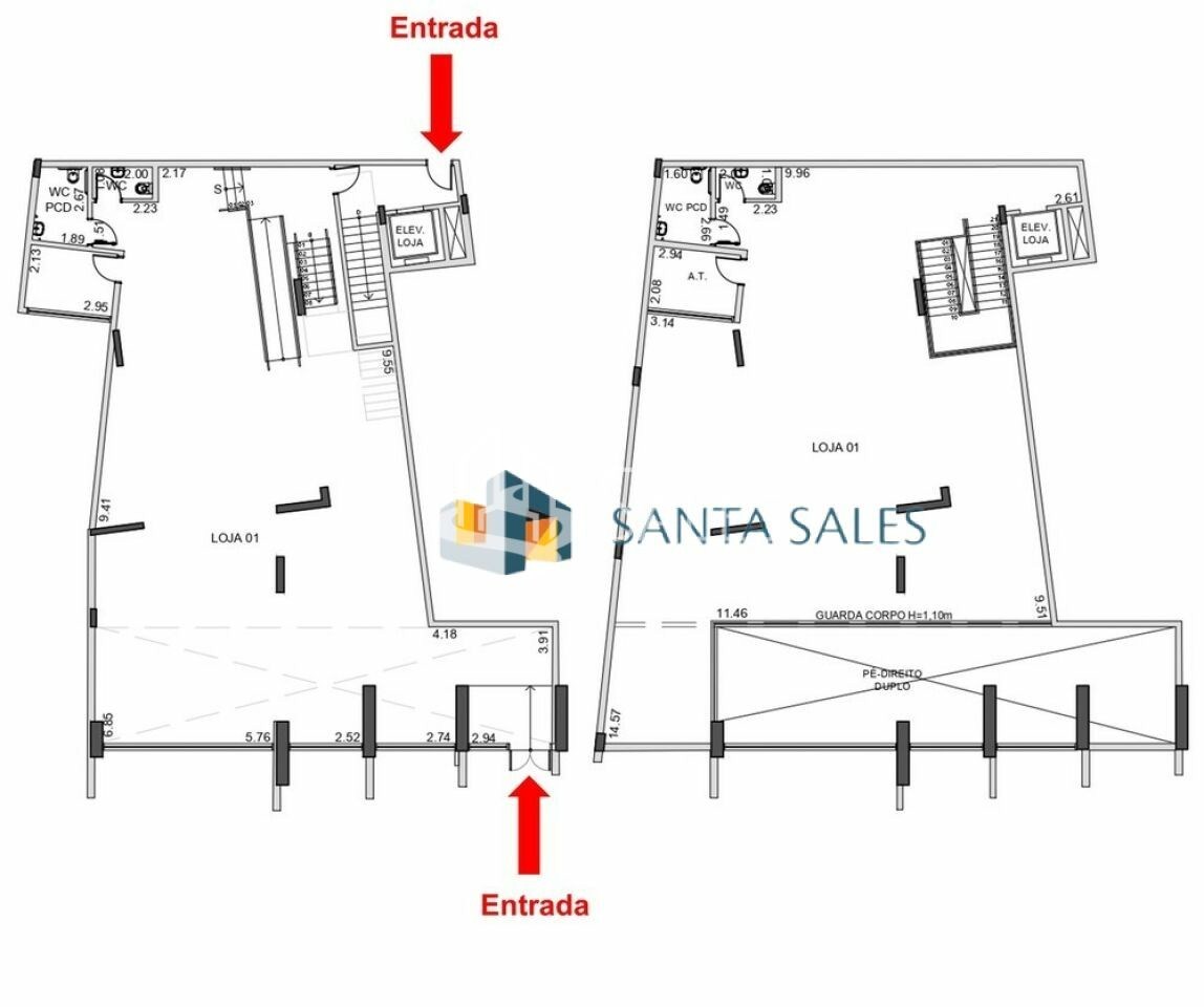 Loja-Salão para alugar, 78m² - Foto 4