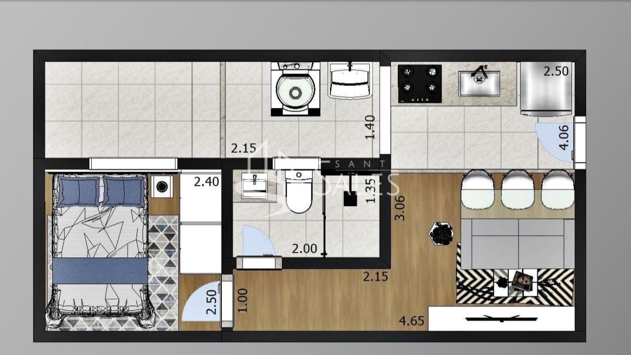 Apartamento, 1 quarto, 29 m² - Foto 27