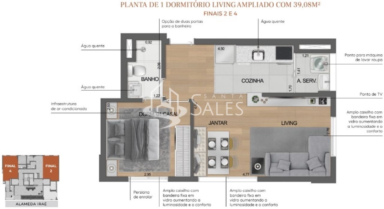 Apartamento, 2 quartos, 38 m² - Foto 32