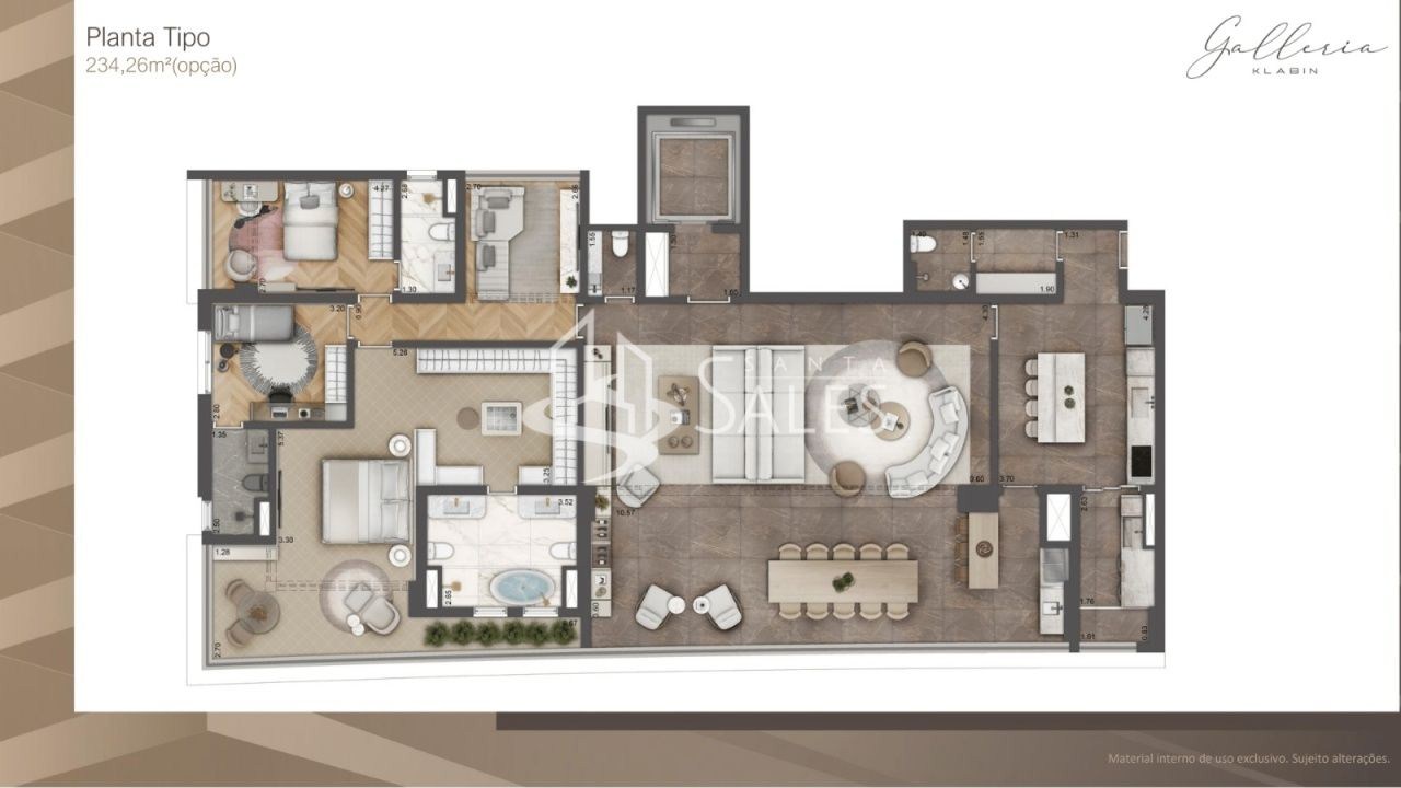 Apartamento, 4 quartos, 235 m² - Foto 1