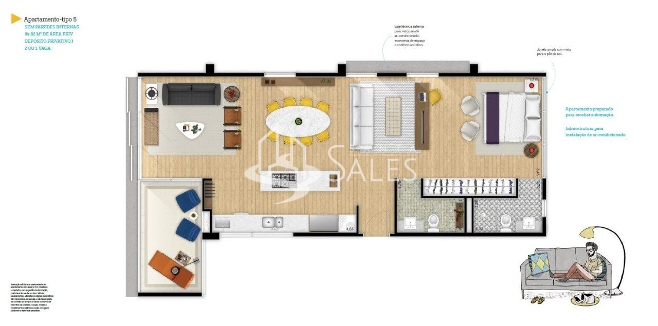 Apartamento, 2 quartos, 85 m² - Foto 7