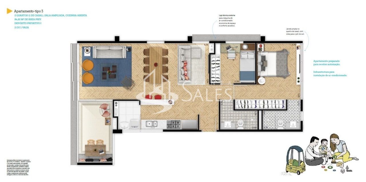 Apartamento, 2 quartos, 85 m² - Foto 9