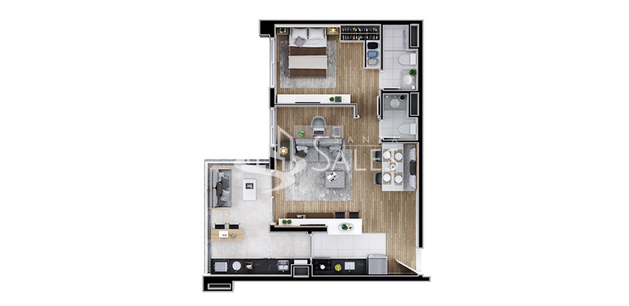 Apartamento, 2 quartos, 65 m² - Foto 35