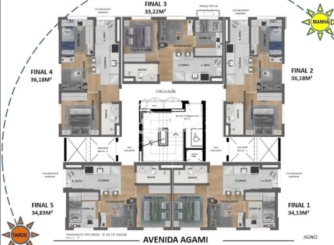 Apartamento, 2 quartos, 33 m² - Foto 17