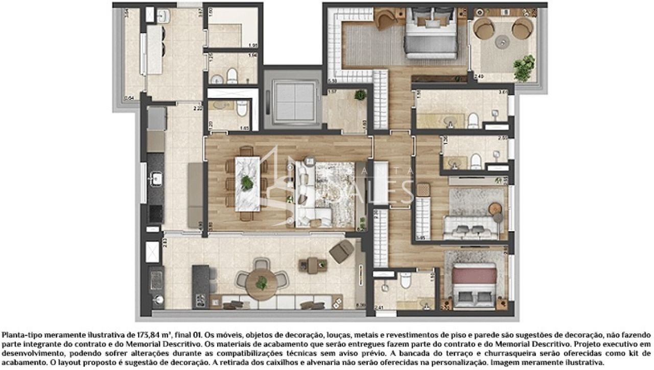 Apartamento, 3 quartos, 173 m² - Foto 37