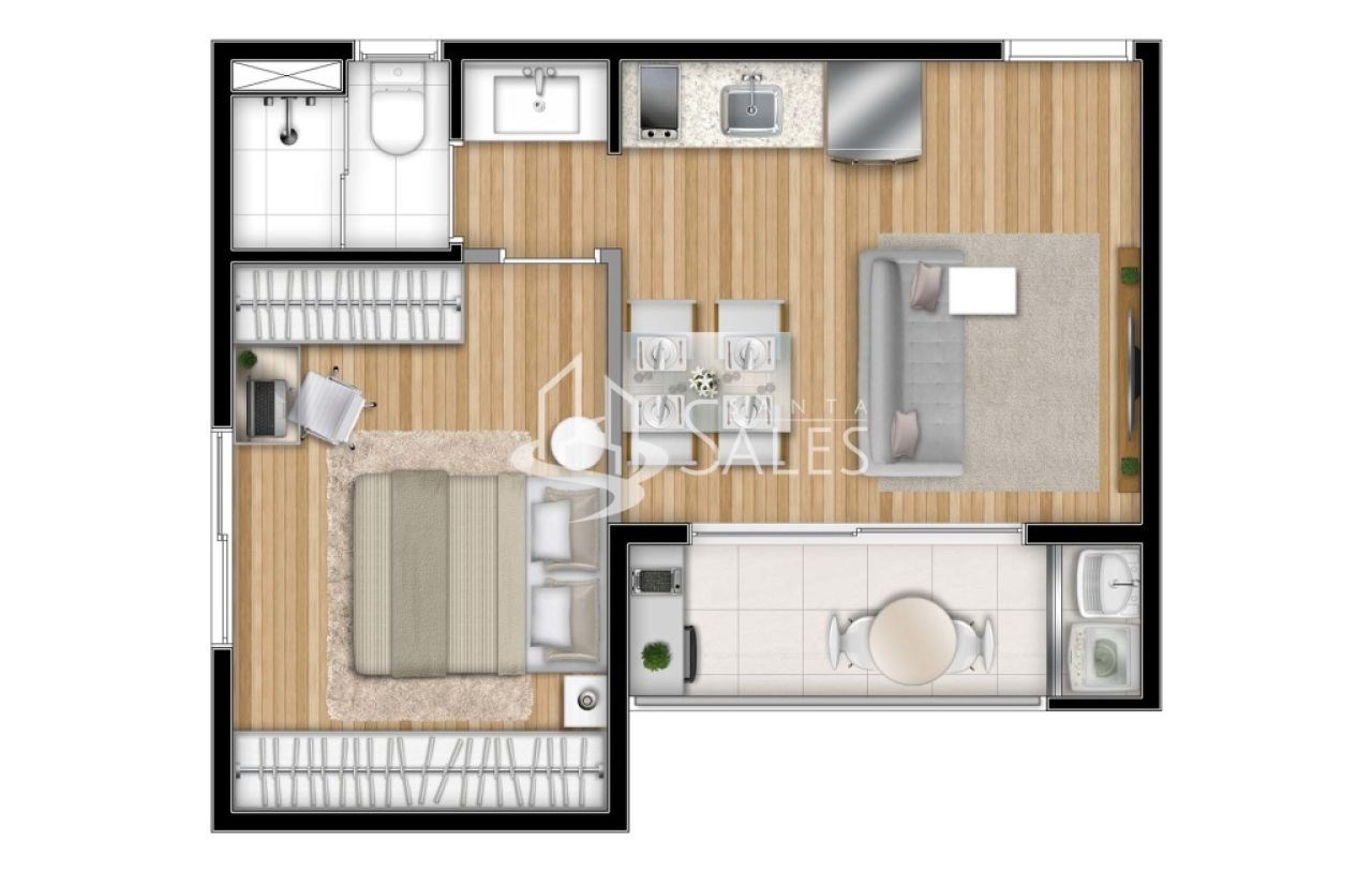 Apartamento, 1 quarto, 35 m² - Foto 67