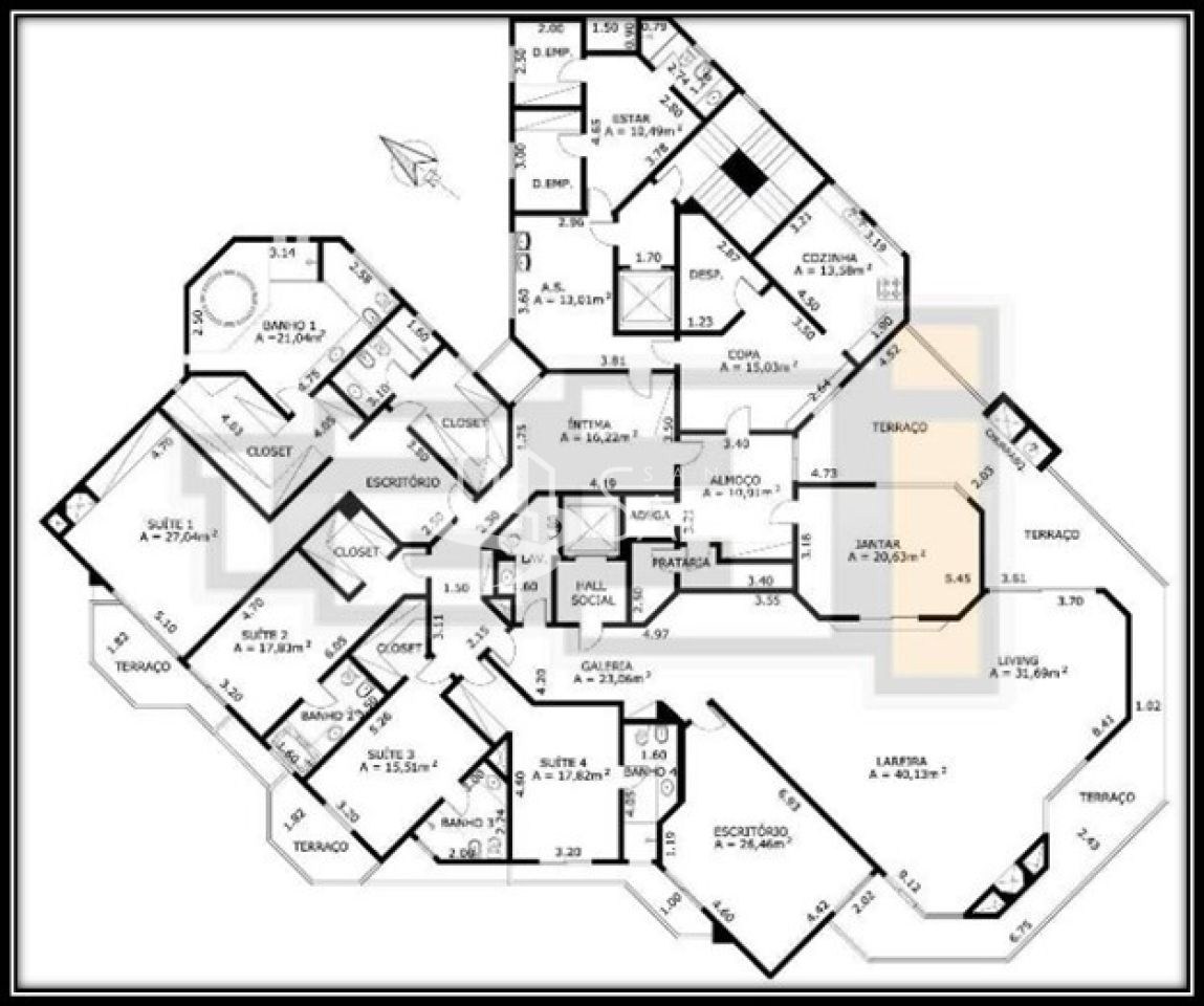 Apartamento, 4 quartos, 640 m² - Foto 2