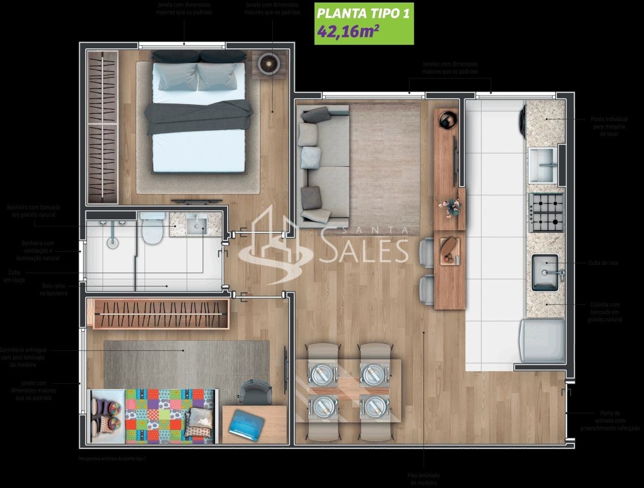 Apartamento, 2 quartos, 42 m² - Foto 37