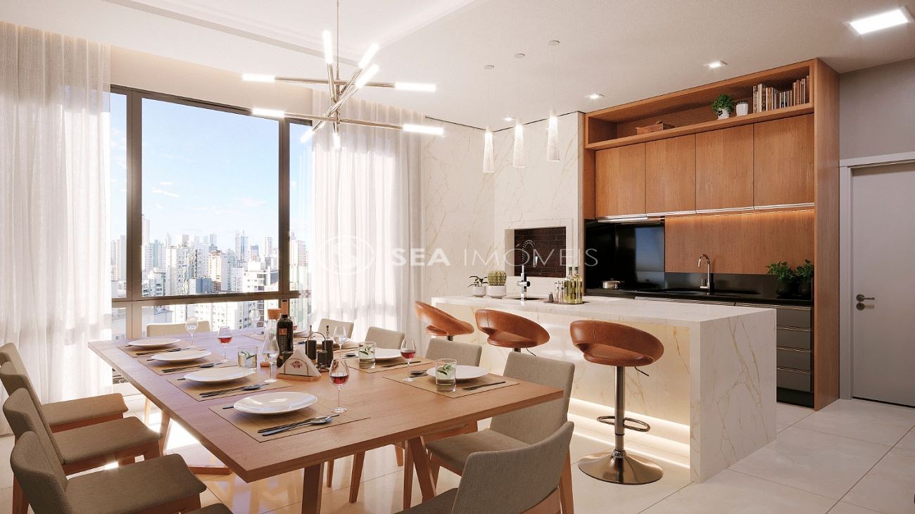 Apartamento de luxo no coração de Balneário Camboriú-SC: 3 quartos, 3 suítes, 4 banheiros, 2 vagas, 122,30m². Chegou a sua chance!