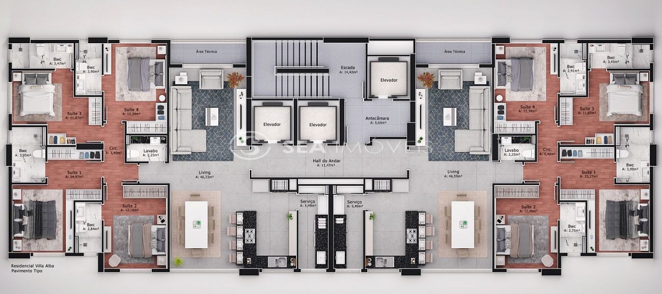 Apartamento, 4 quartos, 238 m² - Foto 18