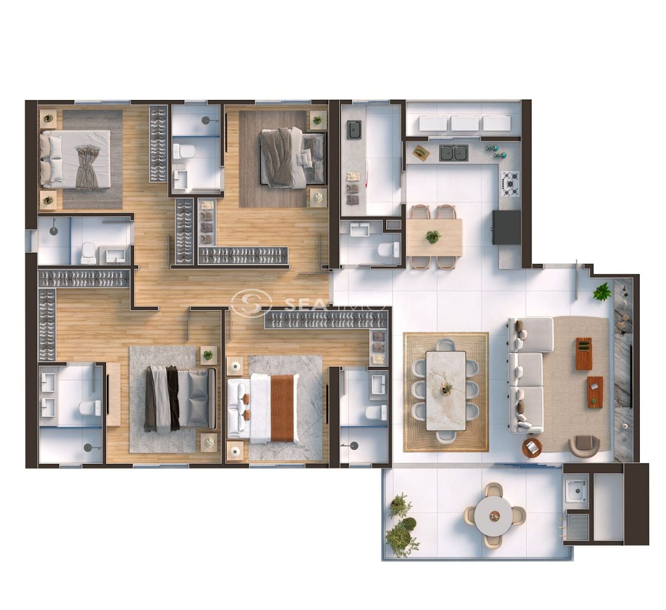 Apartamento, 4 quartos, 160 m² - Foto 9