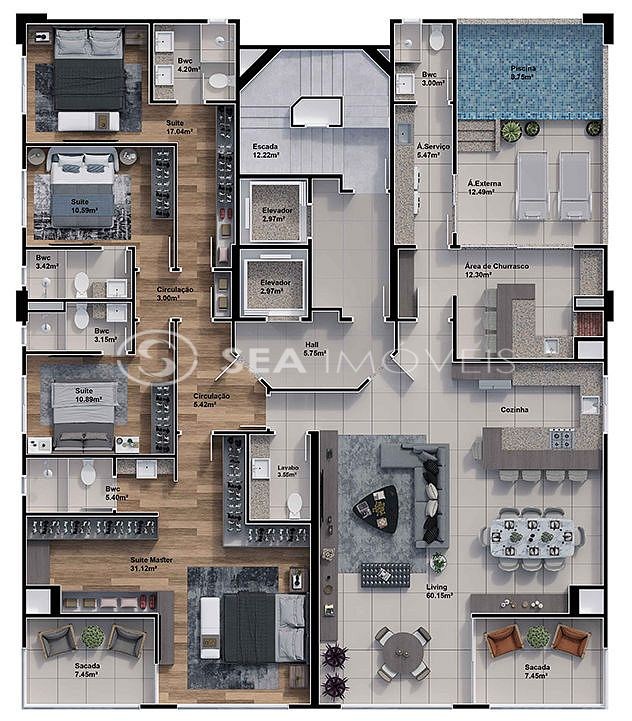 Apartamento, 3 quartos, 120 m² - Foto 20