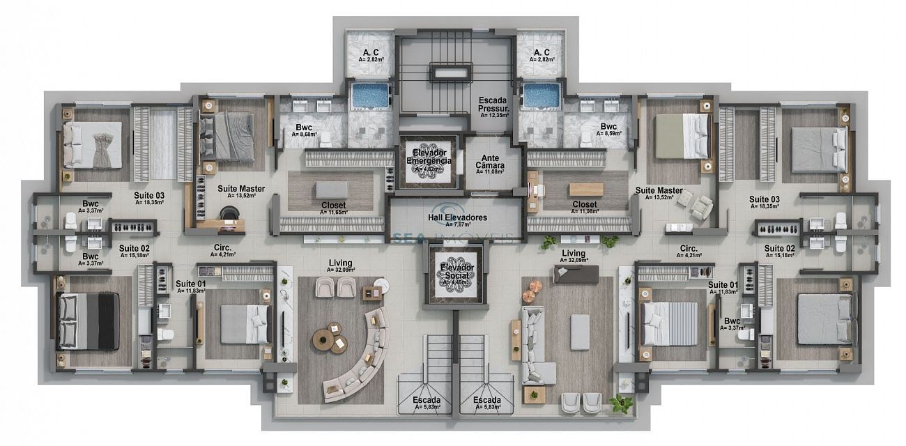 Apartamento, 4 quartos, 146 m² - Foto 16