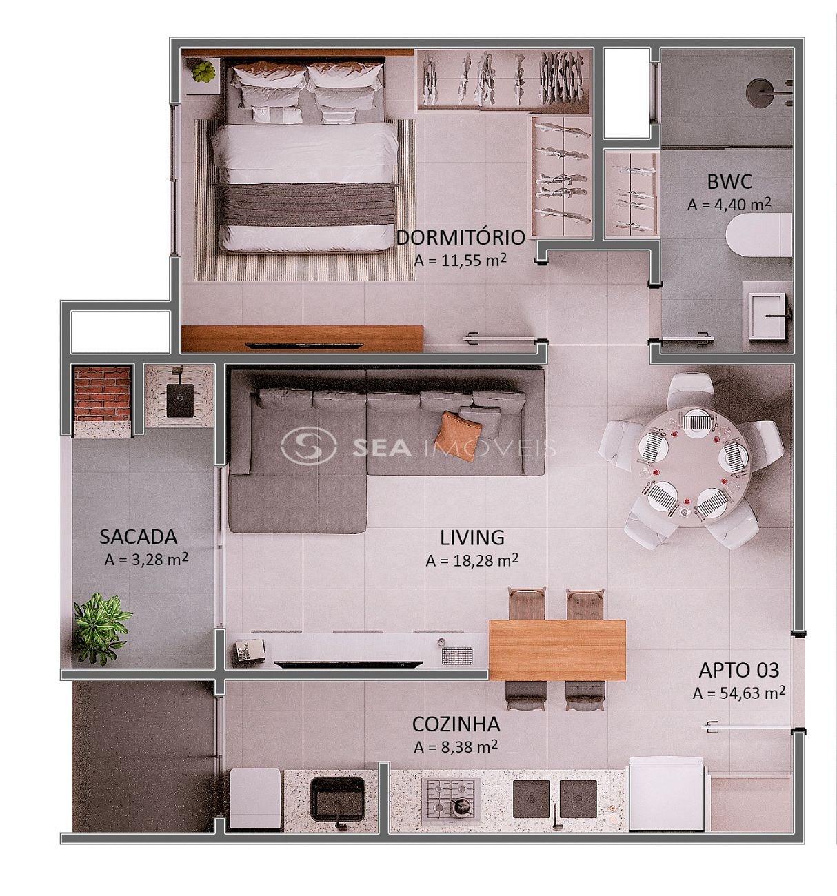 Apartamento, 2 quartos, 74 m² - Foto 22