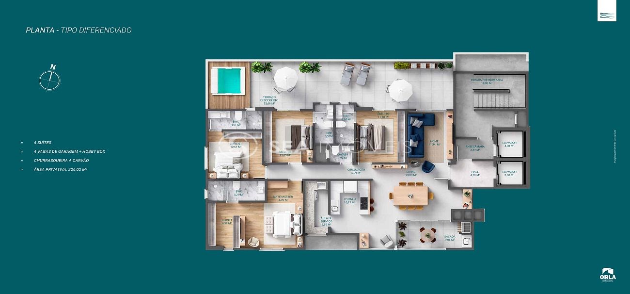 Apartamento, 4 quartos, 226 m² - Foto 17