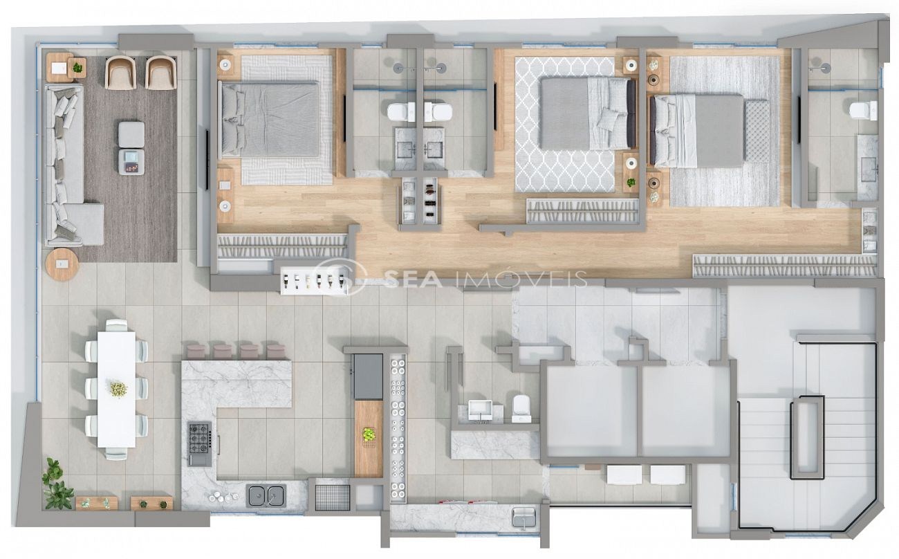 Apartamento, 3 quartos, 150 m² - Foto 14