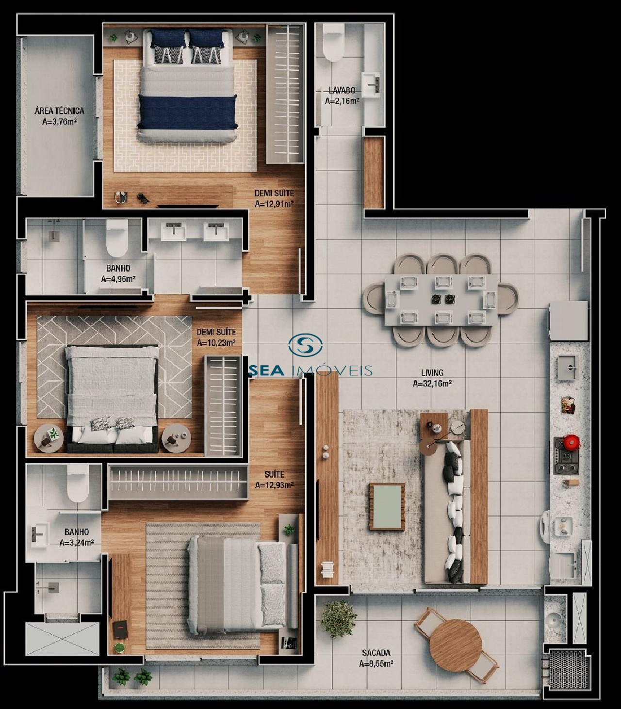 Apartamento, 3 quartos, 106 m² - Foto 21
