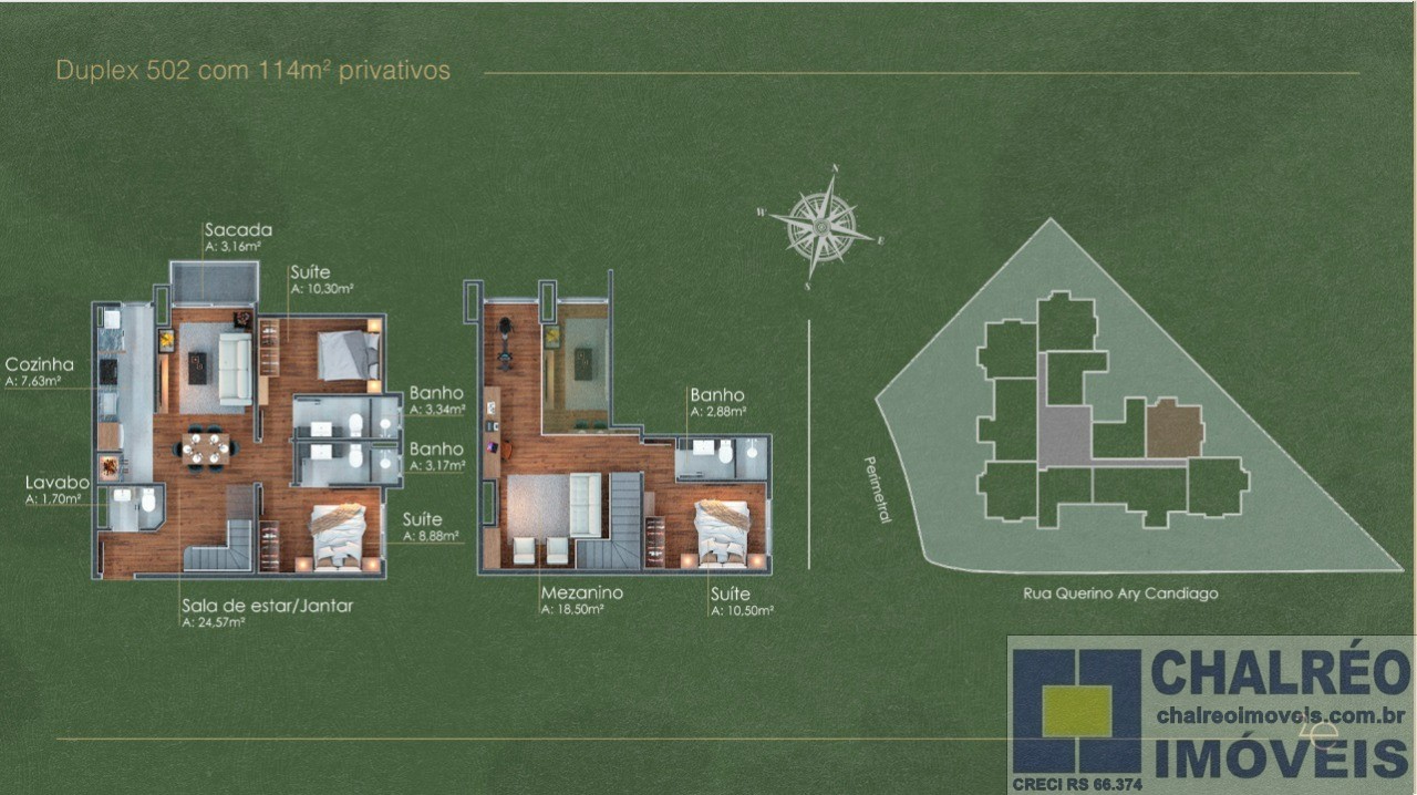Apartamento residencial em gramado - rs, candiago