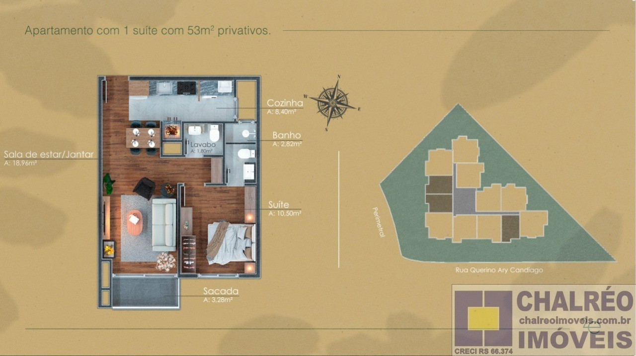 Apartamento residencial em gramado - rs, candiago