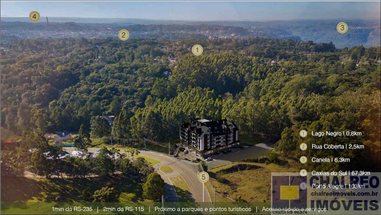 APARTAMENTO RESIDENCIAL em Gramado - RS, Candiago