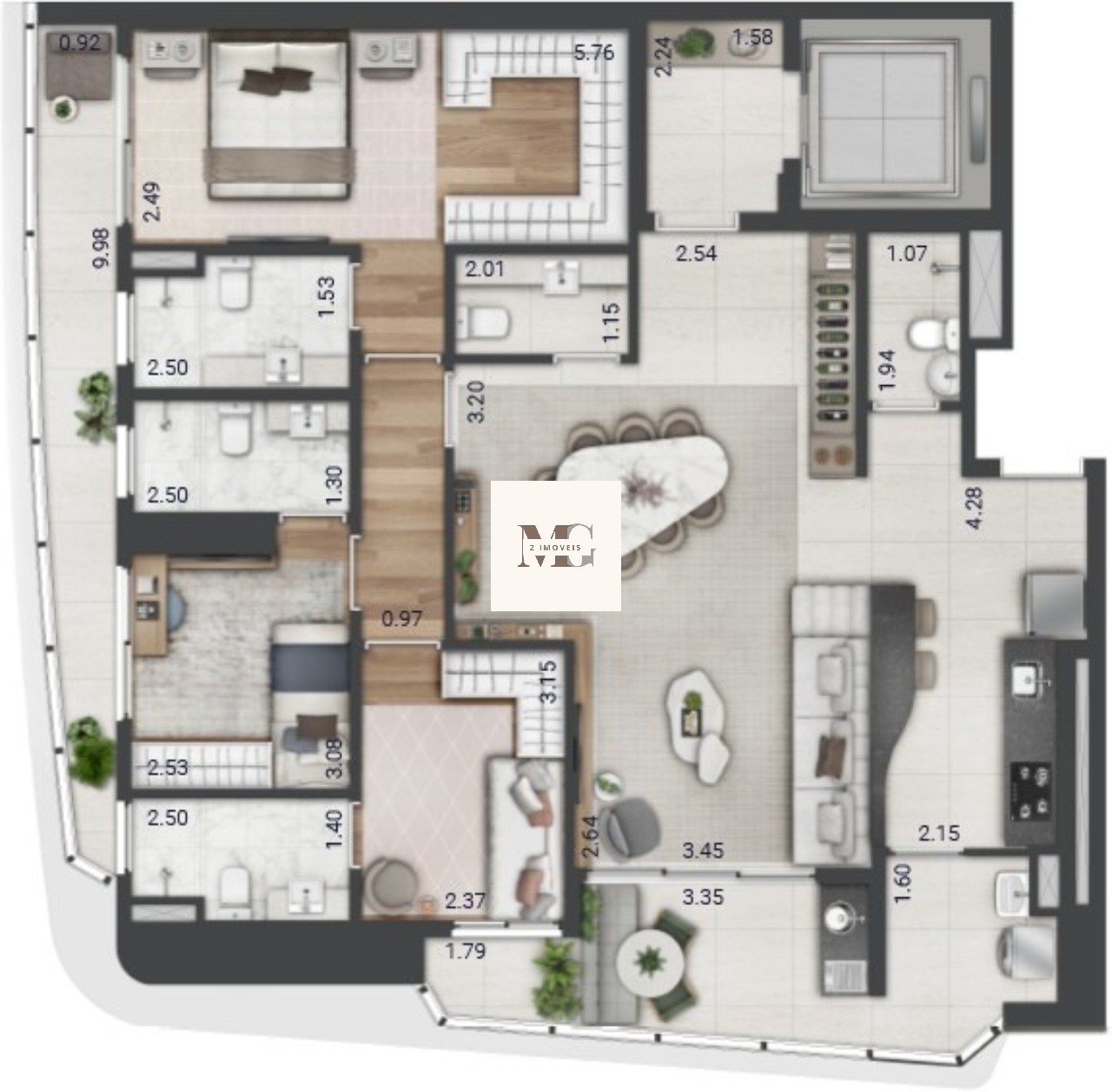 Apartamento, 3 quartos, 106 m² - Foto 16