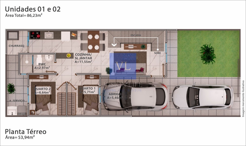 Casa, 3 quartos, 86 m² - Foto 7